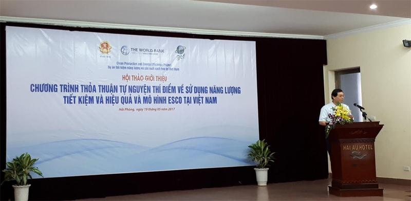 Hội thảo giới thiệu Chương trình thỏa thuận tự nguyện thí điểm về sử dụng năng lượng tiết kiệm, hiệu quả và mô hình ESCO tại Việt Nam.