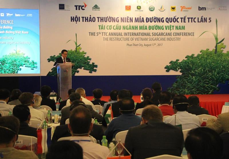Toàn cảnh Hội thảo mía đường quốc tế TTC lần 5 tại Bình Thuận.