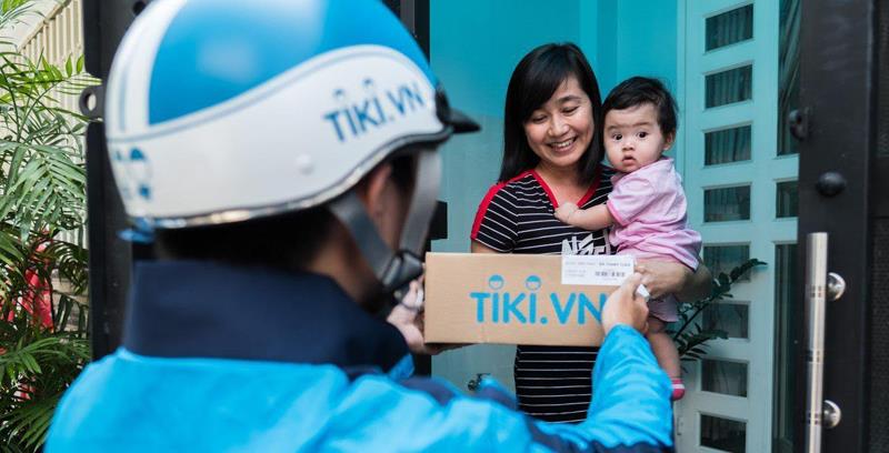 Khách hàng Mai Sương (quận Tân Phú, TP.HCM) nhận hàng sau 1 tiếng 20 phút từ lúc đặt, mức thời gian đa số các đơn hàng của Tiki. Ảnh: Nguồn: Tiki