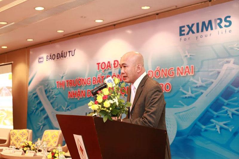 Tiến sĩ Sử Ngọc Khương, Giám đốc bộ phận Đầu tư Savills Việt Nam phát biểu tại Tọa đàm. Ảnh: Lê Toàn