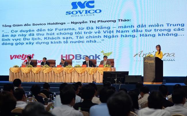 Bà Nguyễn Thị Phương Thảo, Phó chủ tịch Thường trực HĐQT HDBank phát biểu tại Hội nghị.