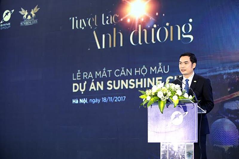 Ông Đỗ Văn Trường - TGĐ Sunshine Group cam kết về tiến độ của Dự án với khách hàng