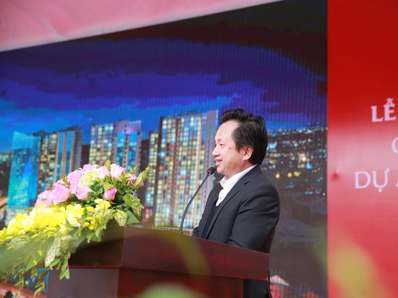 Ông Ker Seng Hong đại diện chủ đầu tư phát biểu tại sự kiện.