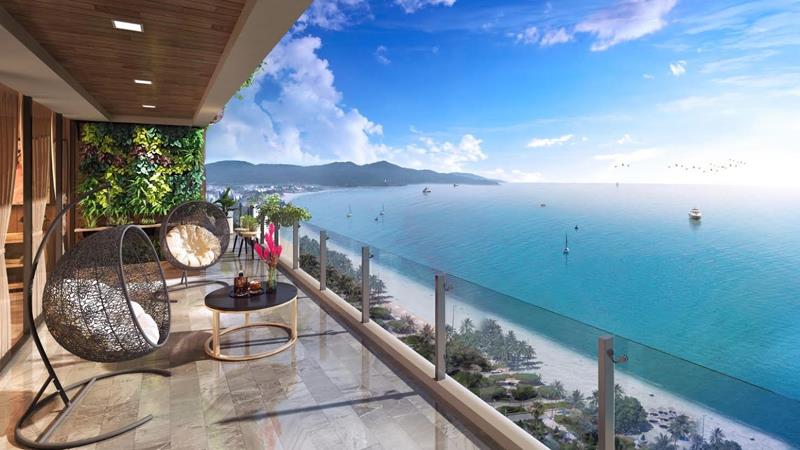 Tầm nhìn ngoạn mục của căn hộ khách sạn TMS Luxury Hotel Da Nang Beach