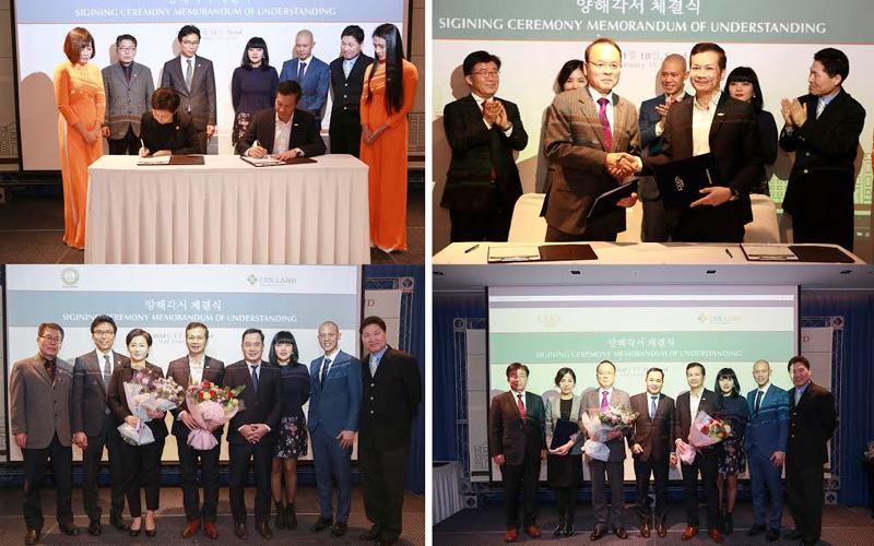 CEN Korea lần lượt ký kết hợp tác với công ty luật Logos và Global Real Estate Agency.