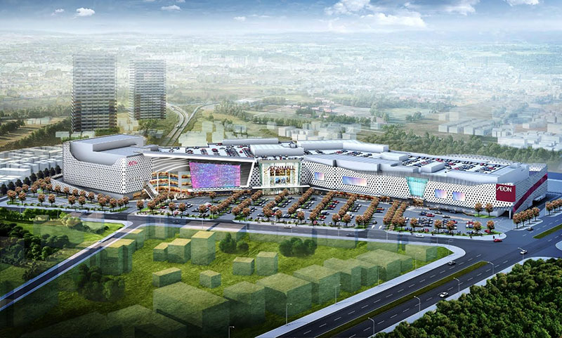 Đại siêu thị Aeon Mall vừa được khởi công xây dựng ngay cạnh Khu đô thị Dương Nội vào ngày 11/3/2018.