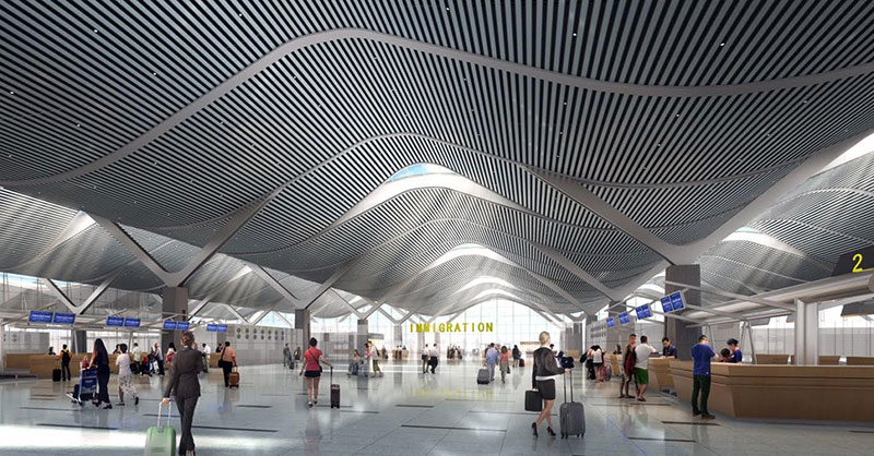 Nhà ga hành khách quốc tế tại Cảng hàng không quốc tế Cam Ranh sắp đi vào hoạt động.