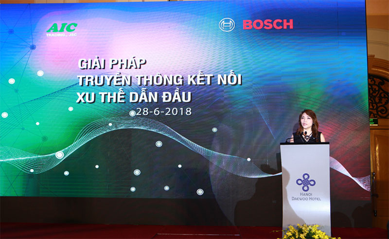 Bà Nguyễn Thị Diễm Phương, Chủ tịch và Giám đốc CTCP AIC phát biểu khai mạc sự kiện