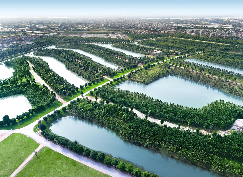 Toàn cảnh Dự án lớn tới 60,4ha tại trung tâm khu đô thị Ecopark -  nơi sẽ xuất hiện những biệt thự đảo đẳng cấp triệu đô.
