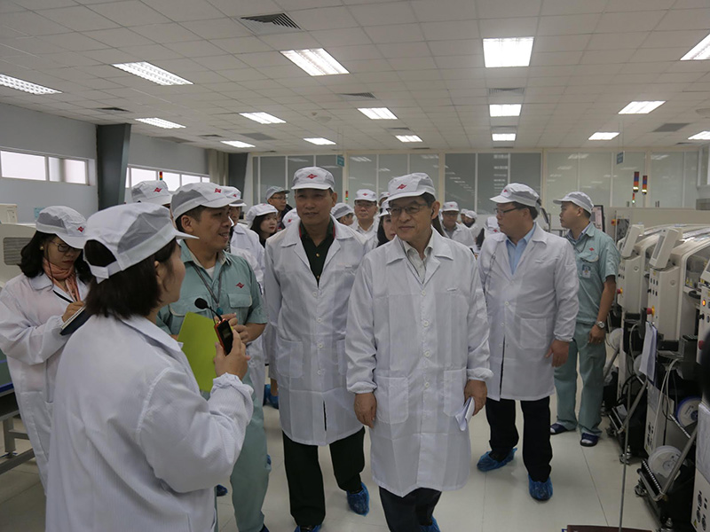 Đoàn lãnh đạo Samsung Việt Nam đánh giá kết quả cải tiến tại Công ty Thông tin M1.