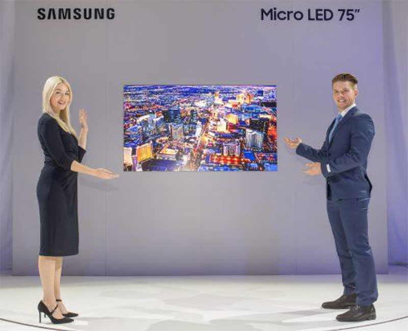 Công nghệ Micro LED mang đến màn hình Micro LED 75 inch và và màn hình The Wall 219 inch.