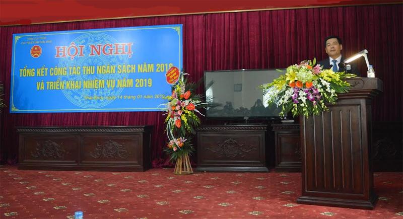Bí thư Tỉnh ủy, Chủ tịch HĐND tỉnh Thái Bình Nguyễn Hồng Diên phát biểu chỉ đạo tại hội nghị.