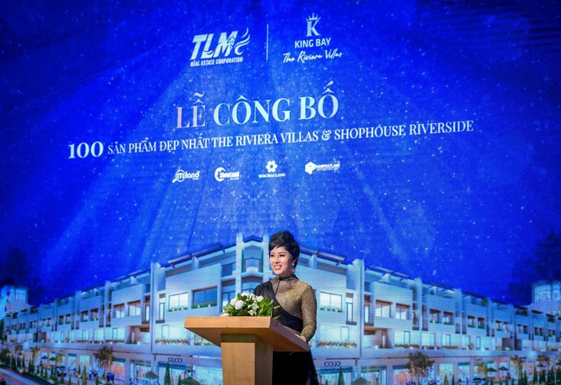 Bà Nguyễn Thị Thanh Tú - Chủ tịch HĐQT kiêm Tổng giám đốc Tập đoàn TLM chia sẻ.