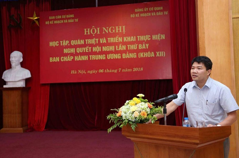 Ngày 06/7/2018, Phó Bí Thư Đảng ủy cơ quan Mai Ngọc Bích phát biểu tại Hội nghị học tập, quán triệt và triển khai thực hiện Nghị quyết hội nghị lần thứ bảy Ban Chấp hành Trung ương Đảng Khóa XII.