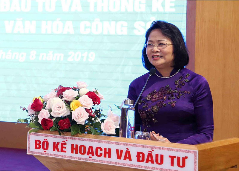 Ngày 30/8/2019, Phó Chủ tịch nước Đặng Thị Ngọc Thịnh tham dự Lễ phát động phong trào thi đua “Cán bộ, công chức, viên chức ngành Kế hoạch, Đầu tư và Thống kê thi đua thực hiện văn hóa công sở” giai đoạn 2019 - 2025