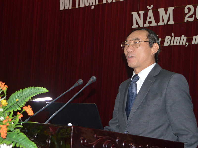 Vụ trưởng Vụ doanh nghiệp lớn, Tổng cục Thuế Nguyễn Văn Phụng thông tin đến các doanh nghiệp nội dung về pháp luật thuế.