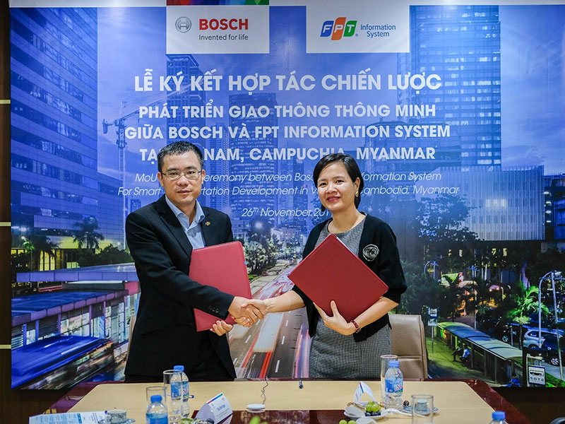 Bosch và FPT ký thỏa thuận hợp tác.