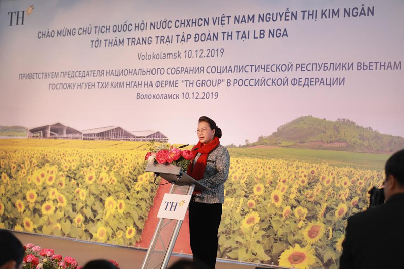 Chủ tịch Quốc hội Nguyễn Thị Kim Ngân đánh giá cao Dự án của TH ở Nga.