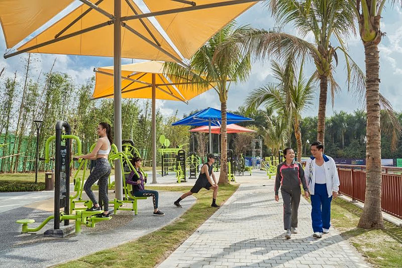 Cuộc sống trong lành, khỏe mạnh cho mọi thế hệ tại Công viên trung tâm – Vinhomes Smart City.