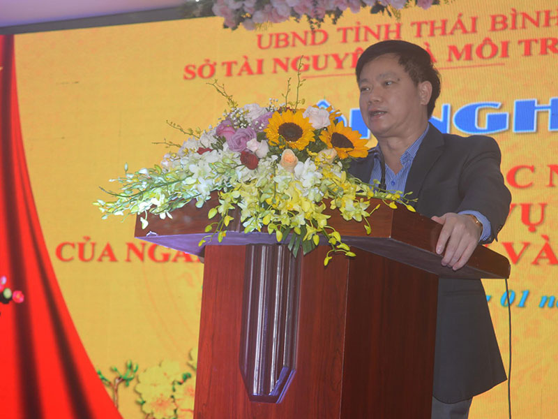 Đồng chí Nguyễn Khắc Thận, Phó Chủ tịch UBND Thái Bình phát biểu chỉ đạo tại Hội nghị.