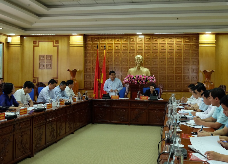 Bộ trưởng Nguyễn Chí Dũng làm việc với lãnh đạo tỉnh Lai Châu.