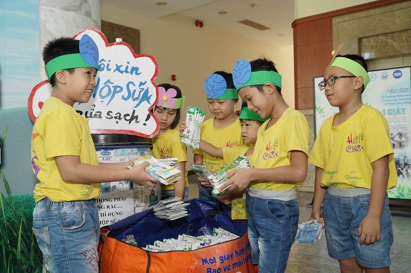 Chương trình tái chế học đường sẽ được mở rộng ra nhiều trường học ở Hà Nội.