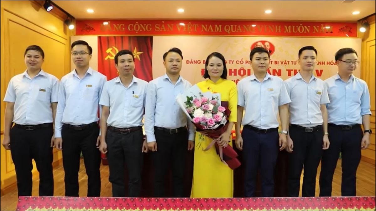 Đại hội Đảng bộ Công ty CP Thiết bị vật tư y tế Thanh Hóa.
