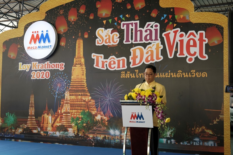 Tổng Lãnh sự Vương Quốc Thái Lan tại TP HCM phát biểu tại sự kiện.