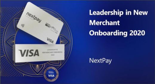 Nextpay nhận giải thưởng từ Visa năm 2019.