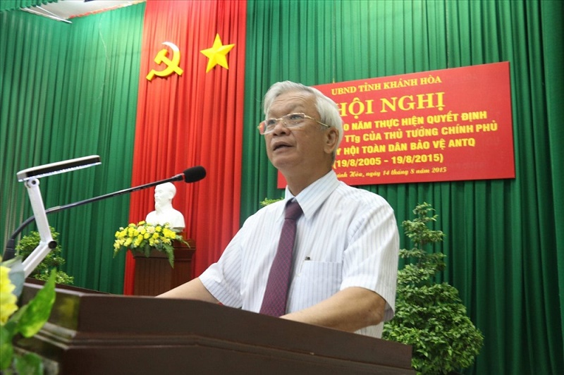 Ông Nguyễn Chiến Thắng lúc đương chức Chủ tịch UBND tỉnh Khánh Hòa. Ảnh: PV