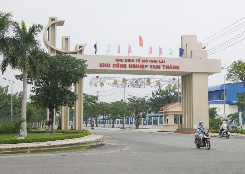 Khu công nghiệp Tam Thăng, huyện Núi Thành, tỉnh Quảng Nam. Ảnh: H.A