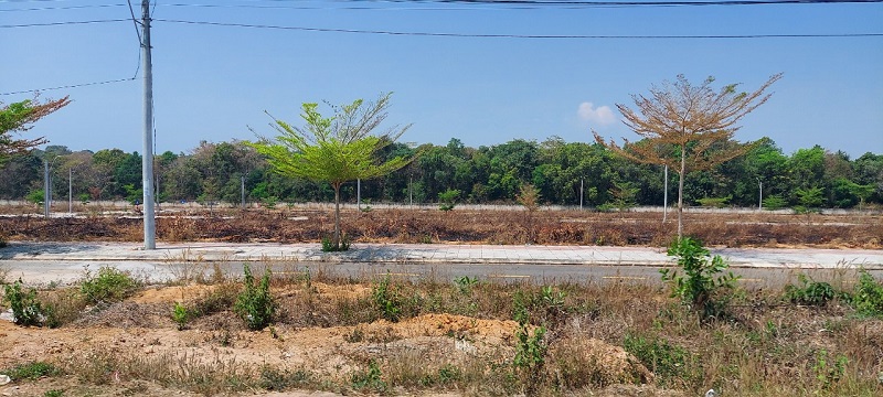 Nhiều khu đất phân lô, bán nền rồi bỏ hoang hóa ở tỉnh Kon Tum. Ảnh: P.V