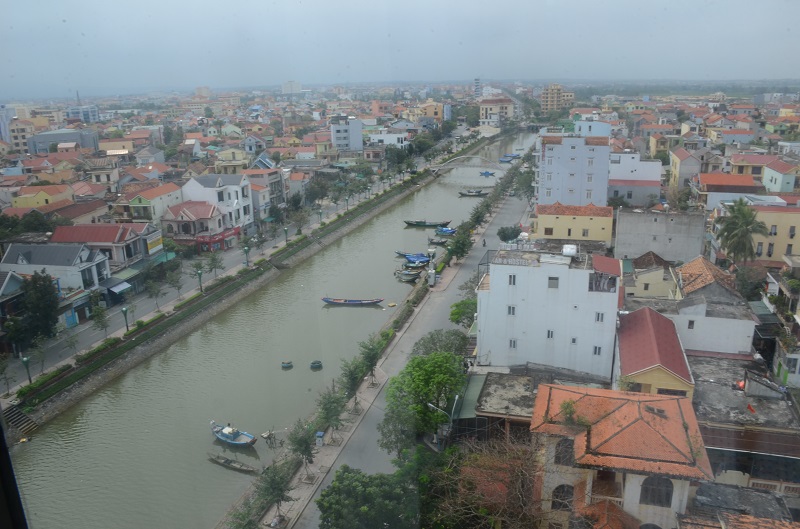 Một góc thành phố Đồng Hới, tỉnh Quảng Bình. Ảnh: P.V