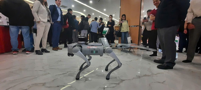 Trình diễn robot tại Công viên phần mềm số 2 Đà Nẵng.