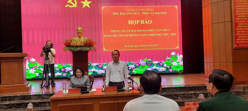 Phó Bí thư Thành ủy Đà Nẵng Nguyễn Đình Vĩnh thông tin về tình hình chuẩn bị trước Đại bội