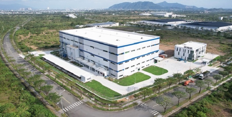 Dự án Nhà máy sản xuất linh kiện Hàng không KP Vina đặt tại Khu công nghệ cao Đà Nẵng vào ngày 13/12/2024. Ảnh: DINCO.