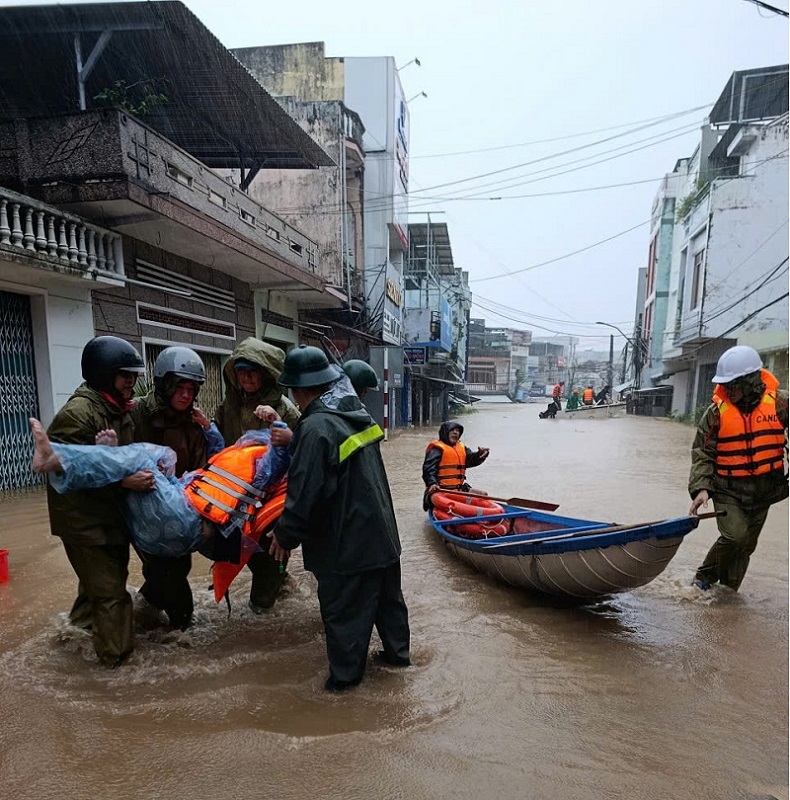 Tình hình mưa lũ ở Đắk Lawsk diễn biến hết sức phức tạp. Ảnh: T.X