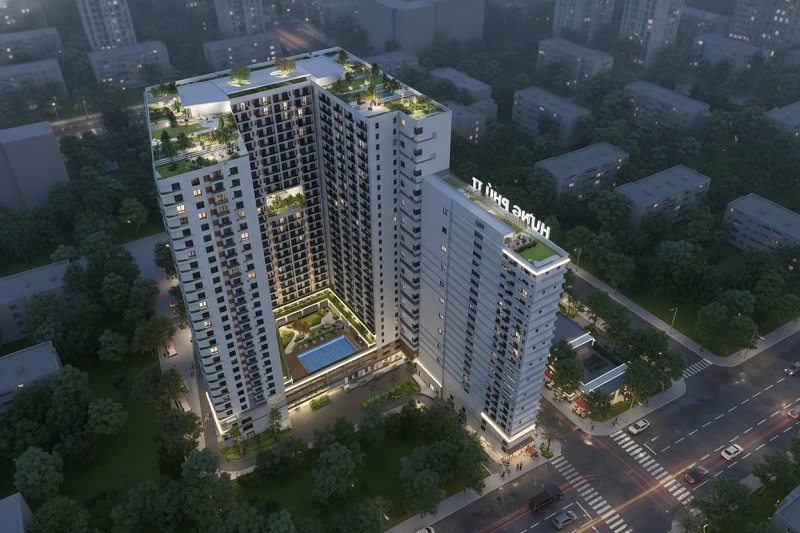 Phối cảnh Dự án Nhà ở xã hội Hưng Phú 2.