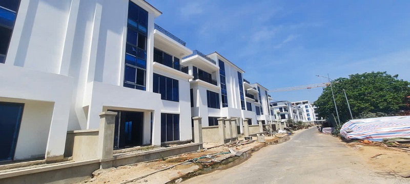 Dự &aacute;n Khu d&acirc;n cư Cồn T&acirc;n Lập đang x&acirc;y dựng phần th&ocirc;