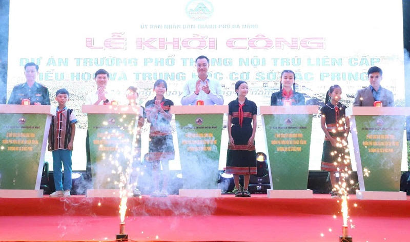 Ủy ban nh&acirc;n d&acirc;n th&agrave;nh phố Đ&agrave; Nẵng đ&atilde; tổ chức Lễ khởi c&ocirc;ng Dự &aacute;n Trường Phổ th&ocirc;ng nội tr&uacute; li&ecirc;n cấp Tiểu học v&agrave; Trung học cơ sở Đắc Pring