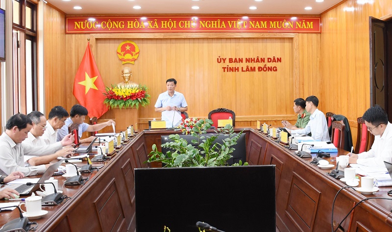 Tổ công tác số 1 của UBND tỉnh Lâm Đồng họp phiên thứ 4 nhằm đánh giá tình hình và đề ra phương hướng xử lý, tháo gỡ khó khăn, vướng mắc đối với các Dự án đầu tư ngoài ngân sách giai đoạn 2.