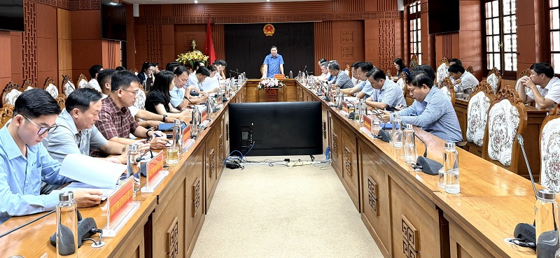 Phó chủ tịch UBND TP Đà Nẵng Phan Thái Bình chủ trì cuộc họp