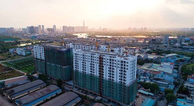 Dự án Him Lam Phú An vượt tiến độ xây dựng 2 tháng