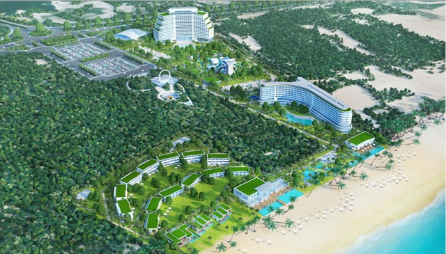 Toàn cảnh Dự án SunBay Cam Ranh Resort & Spa, một điểm đến hấp dẫn trong thời gian tới dành cho du khách.