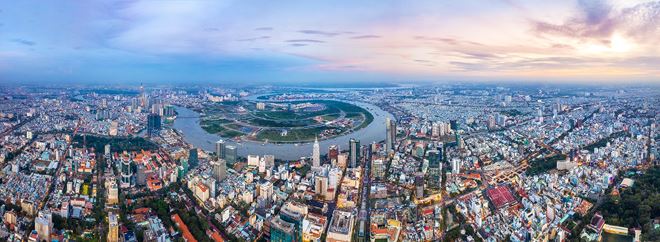 TP.HCM, thị trường địa ốc lớn nhất Việt Nam đang thu hút ngày càng nhiều sự quan tâm của các nhà đầu tư ngoại. Ảnh: Shutterstock.