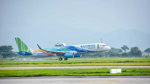 Bamboo Airways đang khai thác 16 đường bay thường lệ kết nối các tỉnh miền Trung với các địa phương khác
