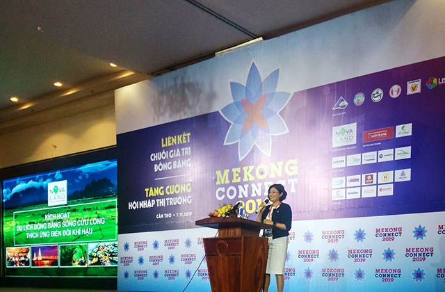 Đại diện Tập đoàn Novaland trình bày tại Diễn đàn Mekong Connect 2019