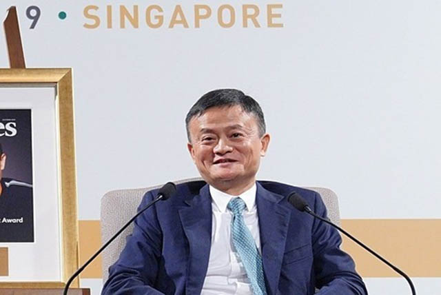 Jack Ma trong sự kiện hôm thứ ba của Forbes. Ảnh: Forbes CEO Conference 2019
