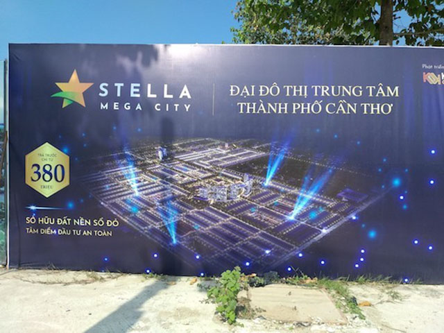 Dự án Stella Mega City đang được triển khai xây dựng tại quận Bình Thủy, Cần Thơ
