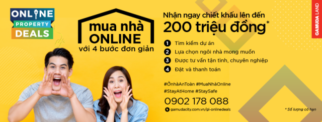 Chính sách chiết khấu khi mua nhà online tại Gamuda Land